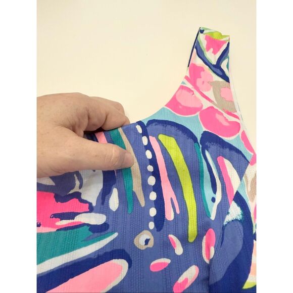 Lilly Pulitzer Womens Multicolor Exotic Garden Cathy Shift Dress Size 14 - Picture 4 of 6